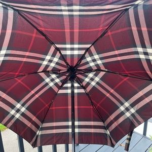 Authentic Burberry Maroon Umbrella